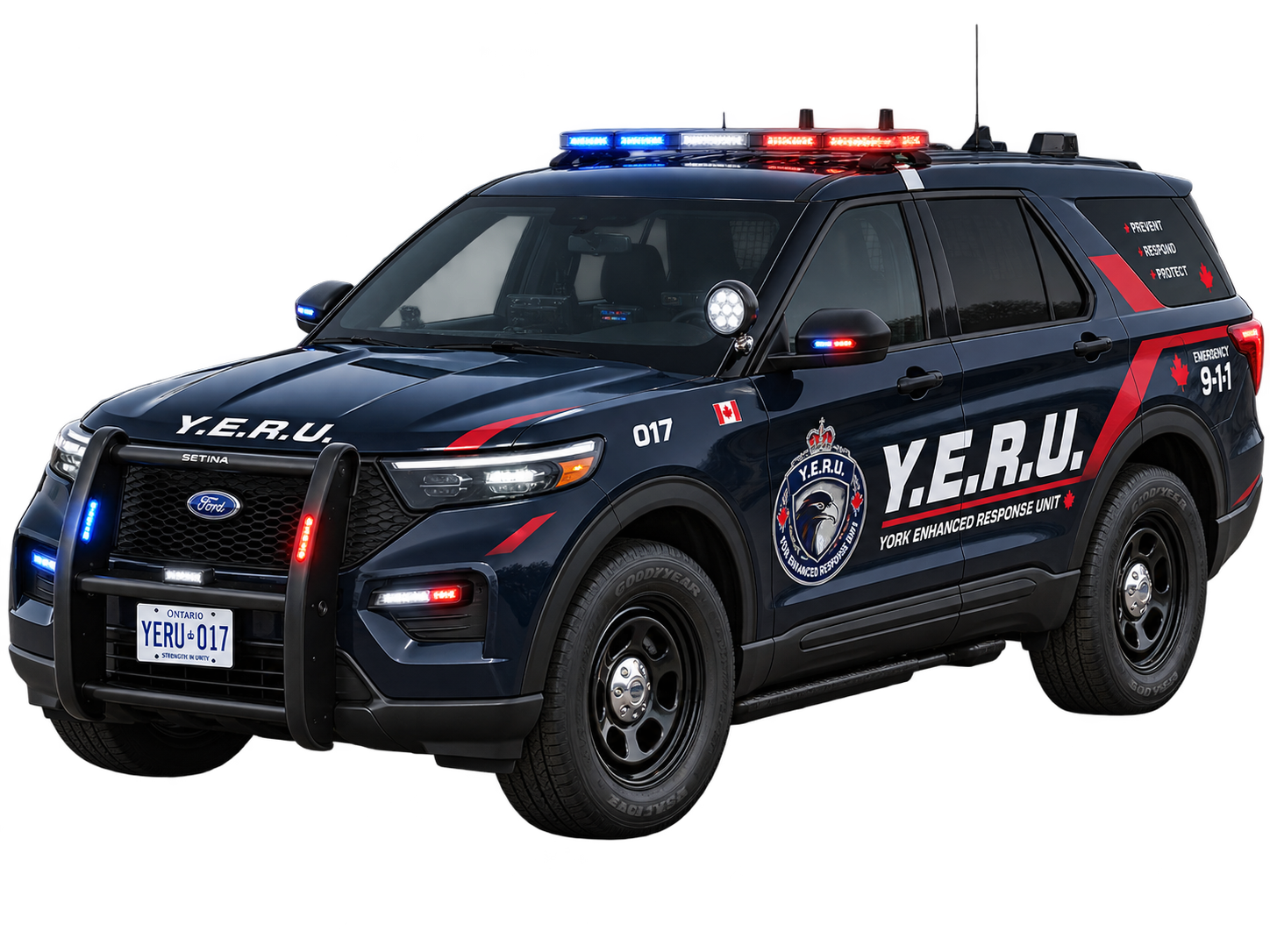 YERU marked response SUV